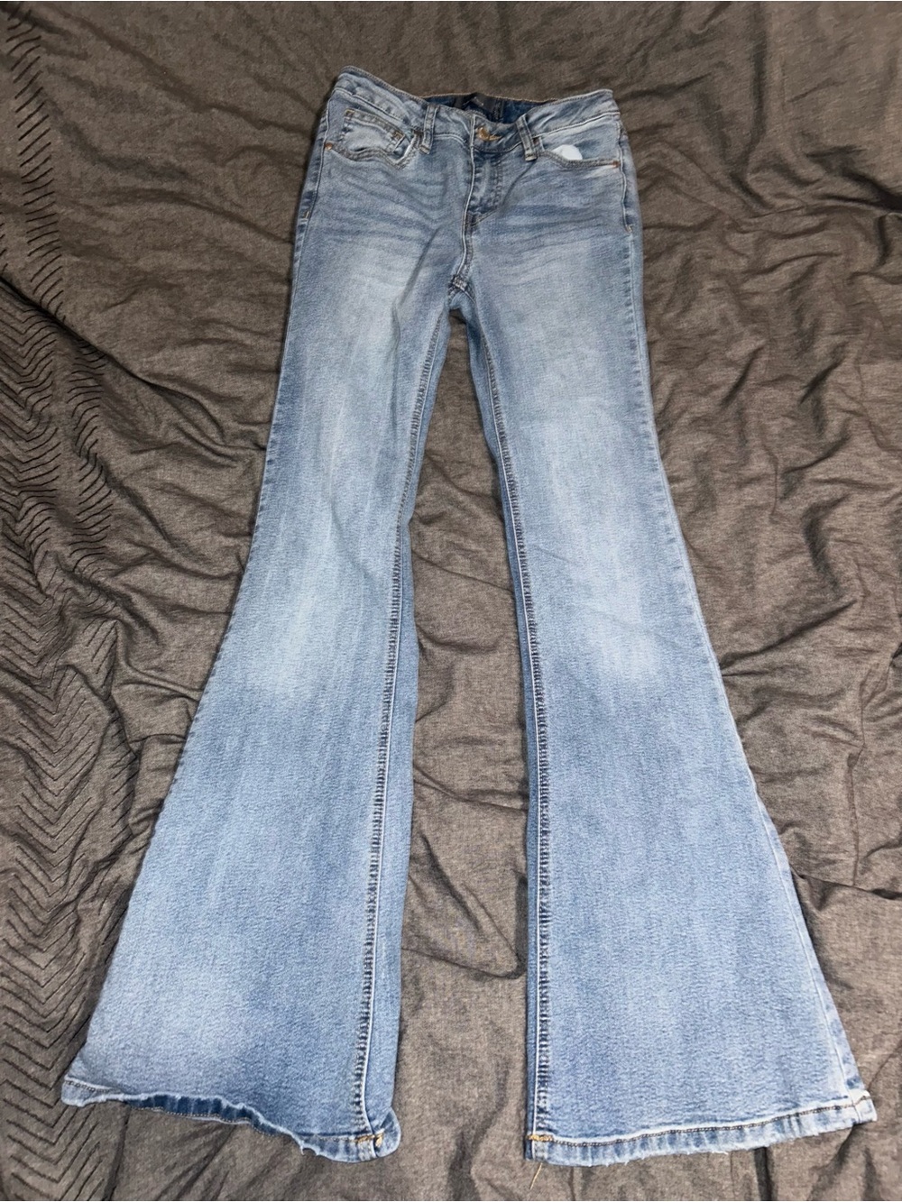 Indigo Rising mid-high rise flare jeans